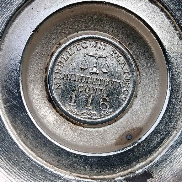 Antique Middleton Plate Co. Victorian Intricately Etched Pewter Chalice/Goblet - Picture 9 of 9